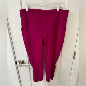 Lululemon workout leggings with pockets, size 16